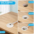 1-3/8" White Desk Grommet, JTemgle Plastic Cable Hole Cover for Computer Table Cord Wire Organizer (2 Pieces)