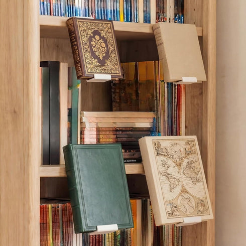 6 Album Chumia Pcs Adjustable Book Stand for Display Bookcase Bookshelf Book Comics Display Holder Manga Stand Easel