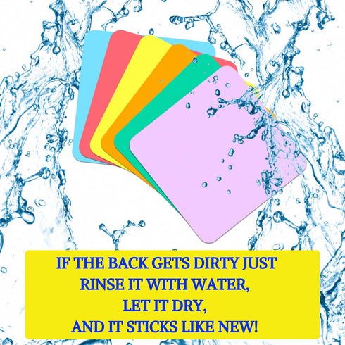 Dry Erase Sticky Notes – Reusable 6-Pack 4x4 Mini Whiteboard Stickers, Writable Removable Labels for Classroom, Office,