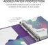 Samsill Durable 1.5 Inch D Ring Binder, Made in the USA, Purple, 4 Pack Holds 350 Pages