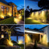 4 Pack 53 3 nipify Solar Lights Outdoor Waterproof, LED Solar Spot Lights with Modes Landscape Spotlights for Outside