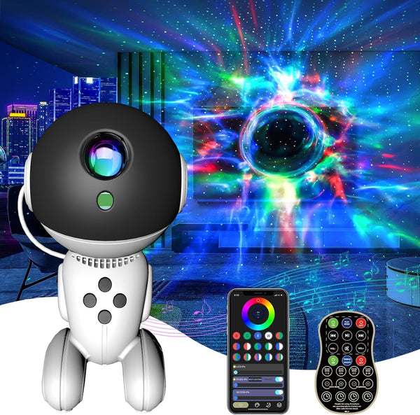Robot Galaxy Lights Projector, APP Control Star Projector Nebula Light with Remote