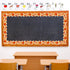 Whaline 131.2ft Fall Bulletin Board Borders, Pumpkin Maple Leaf Plaid Die-Cut Trim for Autumn Thanksgiving Decoration