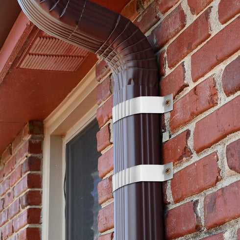 Downspout Strap 2x3, 4 Pack for Downspout, White