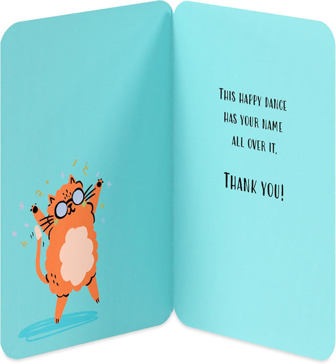 Funny Thank You Card - Happy Dance