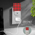 Jahiona White,0.5W LED Night Light Lamp with Smart Sensor Dusk to Dawn Sensor,Scottish New Year Christmas Plaid Red
