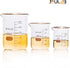 ULAB Scientific Glass Beaker Set, 3 Sizes 50ml 100ml 250ml, 3.3 Boro Griffin Low Form with Printed Graduation, UBG1001 by ULAB