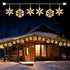 Minetom Snowflake Christmas String Lights with 6 Drops - 9ft 100 Mini