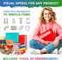 Red Metallic Bubble Mailers, 7.25 x 7 Inches, 25 Pack Waterproof Padded Shipping Envelopes