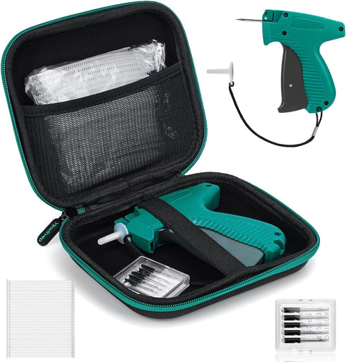 Tagging Gun for Clothing with Case, Standard Retail Price Tag Attacher Kit with 6 Needles & 1000pcs Fasteners