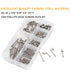 binifiMux 160pcs Assortment Kit #4-40 UNC Phillips Pan Head Machine Screws Hex Nuts, 304 Stainless Steel Silver Tone