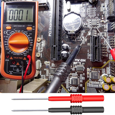 Goupchn Back Probe Pins, 2PCS Flexible Bendable Test Probes for Wire Piercing Automotive Car Repairing Electrical