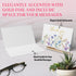 50 Pack 6x4in 10 Decorably Gold Foiled Wildflower Thank You Cards Wedding with Envelopes and Stickers, Folded
