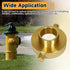2-1/2"NH NST Female x 1-1/2" NPT Male Fire Hydrant Adapter, Brass Fire Equipment for Fire Hose