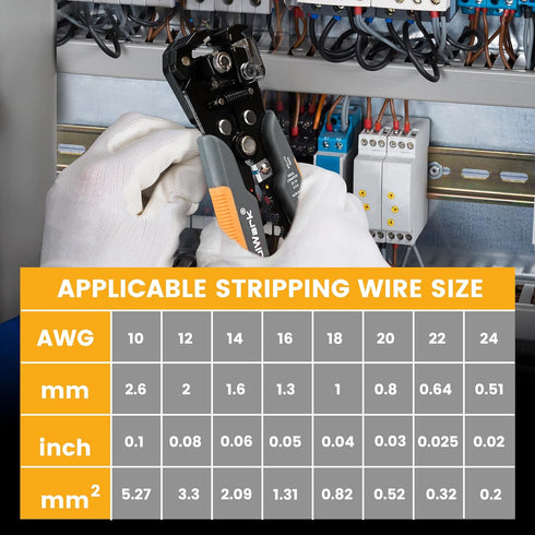3-In-1 Multi Self Adjusting Wire Stripper/Cutter/Crimper - 8-Inch Universal Tool for Stripping, Cutting, Crimping 10