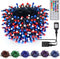 LJLNION 98.5ft Christmas Lights Color Changing with Remote, 300 LED RGB Fairy