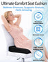 PRIMART Tailbone Adjustable Memory Foam Seat Cushion, Custom Height & Firmness, Ergonomic Office Chair Cushion