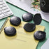 Fingerprint Ink Pads, Black Ink Pad Stamp Pad for Office Notary Supplies, 3 Pieces Identification Kit