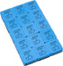 Charles Leonard Whiteboard Erasers, Felt and Foam, Learning is Fun Style, 2 x 2, Blue/Black, 15 Pack