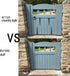 11.9 Barn Sliding Door Decorative Corner Bracket in Gate Hinge Garage Door Strap Hinges Matte Black Rustic I Bracket