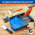 20 9-inch 6-inch, King Origin Piece Paint Roller Kit, Paint Roller Covers & Paint Brush, Paint Tray Liners