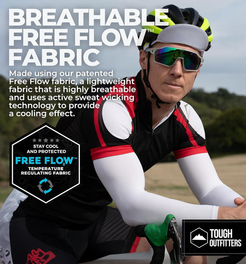 Tough Outdoors Sun Protection Sleeves | UV Arm Sleeves for Men and Women, Golf and Baseball Cooling