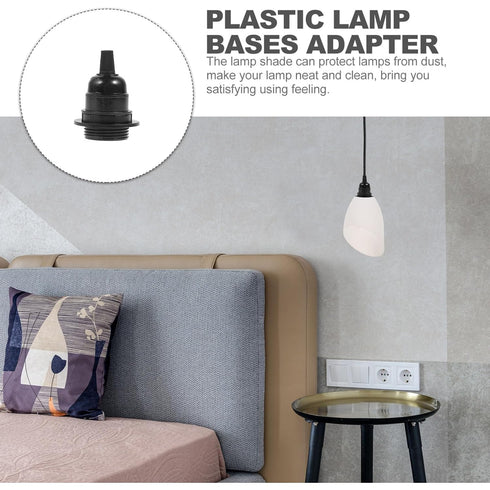 E27 E26 Bulbs 2.36X2.36X2.75In CALLARON Lamp Base Adapter Screw Lamp Holder with Removable Shade Collar for Pendant