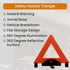 Emergency Warning Triangle by Lumen Wand Store for Road Side Safety, Vehicle Breakdown, Hazard Marking