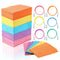 Tondiamo 150 Pcs Disposable Dental Bib Waterproof Colorful Bibs with 6 Bib