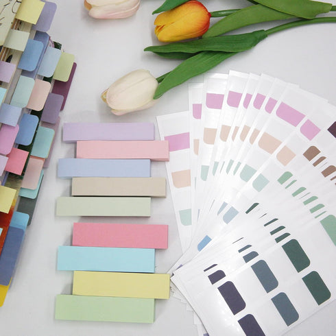 Small Sticky Notes, Colourful Book Tabs, Mini Self Stick Pad for Office, 1140 PCS Annotation Tabs for School