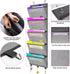 homyfort Over the Door Hanging File Organizer, Weekly File Folders for Mail, Magazine, Notebooks, 5 Large Pockets