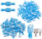 Tnisesm Male/Female Quick Disconnects Spade Wire Crimp Terminal Connectors, Blue 16-14AWG Fully Insulated