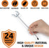 HUHOLE Pegboard Hooks 2 Inch, 100PC, Fit 1/4" or 1/8" Pegboard, Ideal Utility Hooks for Garage Organization