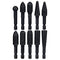 Yakamoz 10Pcs 1/4 Inch Hex Shank Rotary Rasp File Set - Wood Carving Burrs Drill Bits for Wood Polishing