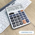 Desktop Calculator, Large LCD Display, 12 Digit Handheld Portable Pocket Basic Calculator for Office, Home, School Use