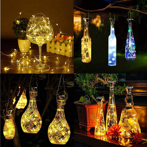 (8 Pack) ZNYCYE Solar Wine Bottle Lights Outdoor, Cork Lights for Wine Bottles Waterproof, Perfet for Wedding Party