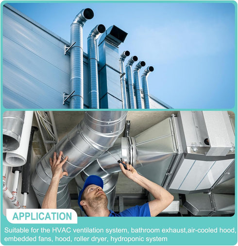 PATIKIL 6 Inch to 4 Inch Duct Reducer, Galvanized Steel Air Ducting Pipe Vent Hose for HVAC and Dryer Ventilation