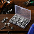 Peryiter 150 #8 1/2", 3/4", 5/8", 1", 1-1/2" Pcs Shutter Screws White Head Size White Pan Cabinet Screws for Wood, Wall
