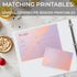 Samsill Recipe Binder Kit, Full Page 8.5 x 11, 1 Inch D-Ring, Gradient Design