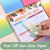 BAYTORY 200 Sheets Glitter Transparent Sticky Notes, 3 x 3 Clear Memo Pads, Translucent Self-Stick Note for Bible