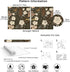 HAOKHOME 93276 Peel and Stick Wallpaper: Floral Vintage Removable Rose Leaf Black/Brown/Beige Stick on Mural 17.7in x