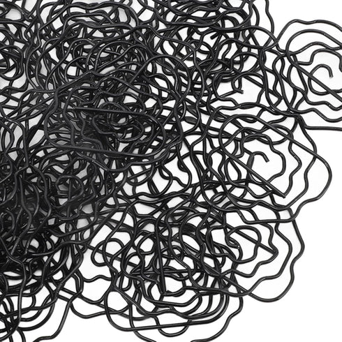 Paperclips Set, 50pcs Metal Decorative Flower Paper Clips, Cute for Office Scrapbooking (Black)