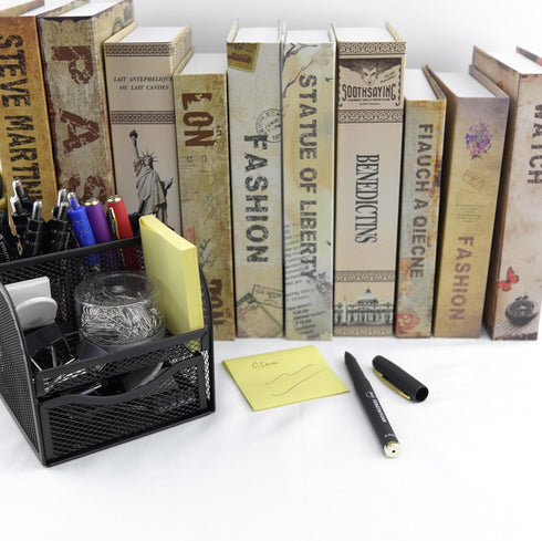 Fengtaiyuan P18 Black Gel Ink Rollerball Pens, 0.5mm Extra Fine, Quick-Drying Ink, 18-Piece Box, Comfortable Grip