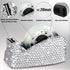 Glitter Tape Dispenser, Bling Crystal Luxury Handmade Diamond Holder with 2 Pcs Tapes for Girls, Women