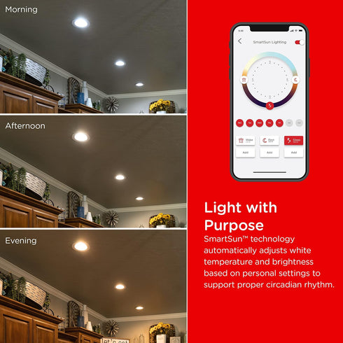 Bulb, 65W 2700K 6500K, Dimmable, 2.4GHz 51461 UltraPro Wi-Fi LED Smart Light Downlight, Equivalent, RGB, Color