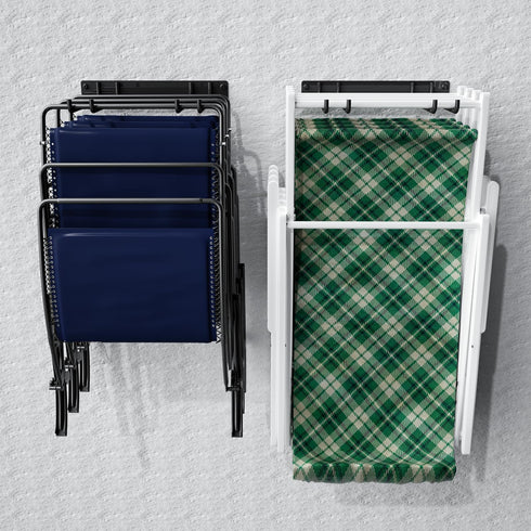 240 LBS 2 Pack YYR Folding Chair Storage Rack, Garden Tool & Foldable Chairs Organizer Hangers for Garage Organization