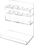 MyGift Wall Mounted Clear Acrylic Dry Erase Marker Holder for 5 Markers and Eraser, Office Accessories