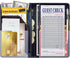 2 Black Glitter Server Books For Waitress/Waiter Book with Zipper Money Pockets,Cute Waitress Books Organizer