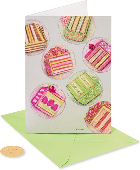 Papyrus Birthday Cards by Bella Pilar, Cake and Candles Design (2-Count)