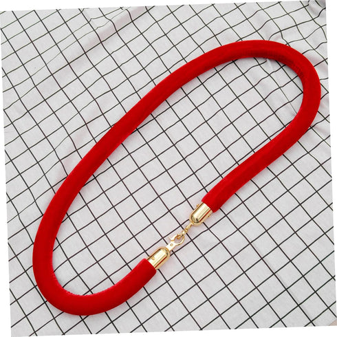 DOITOOL 5pcs Rope End Stop Crowd Control Rope Ends Fittings Hooks, Snap Post Queue Hooks, Stainless Steel Fastener